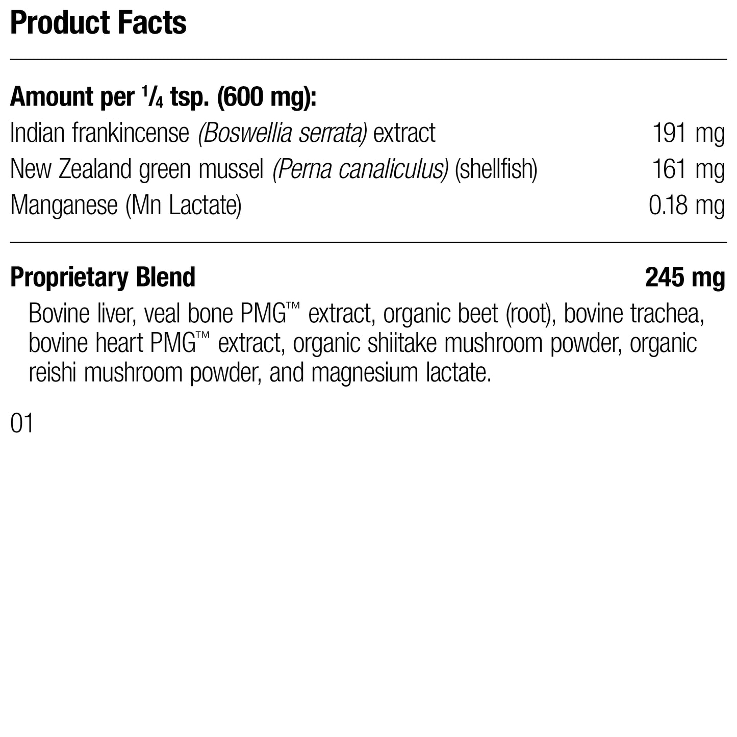 A1760 Canine Musculoskeletal Support 120g