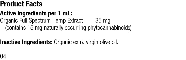 A3040 VF Hemp Oil Liquid-Organic 30mL