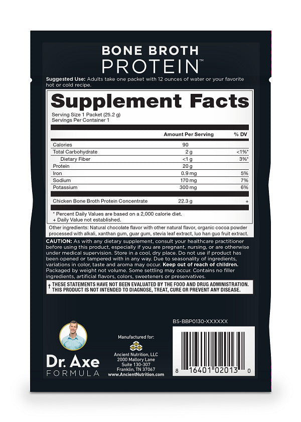 Bone Broth Protein Chocolate Packet