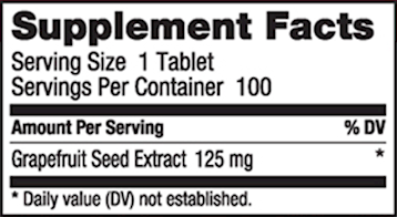 Grapefruit Seed Extract 125mg 100T