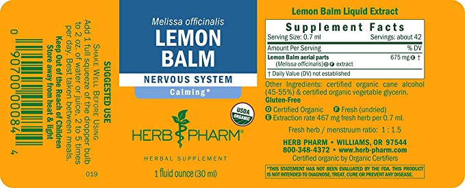 Lemon Balm 1oz