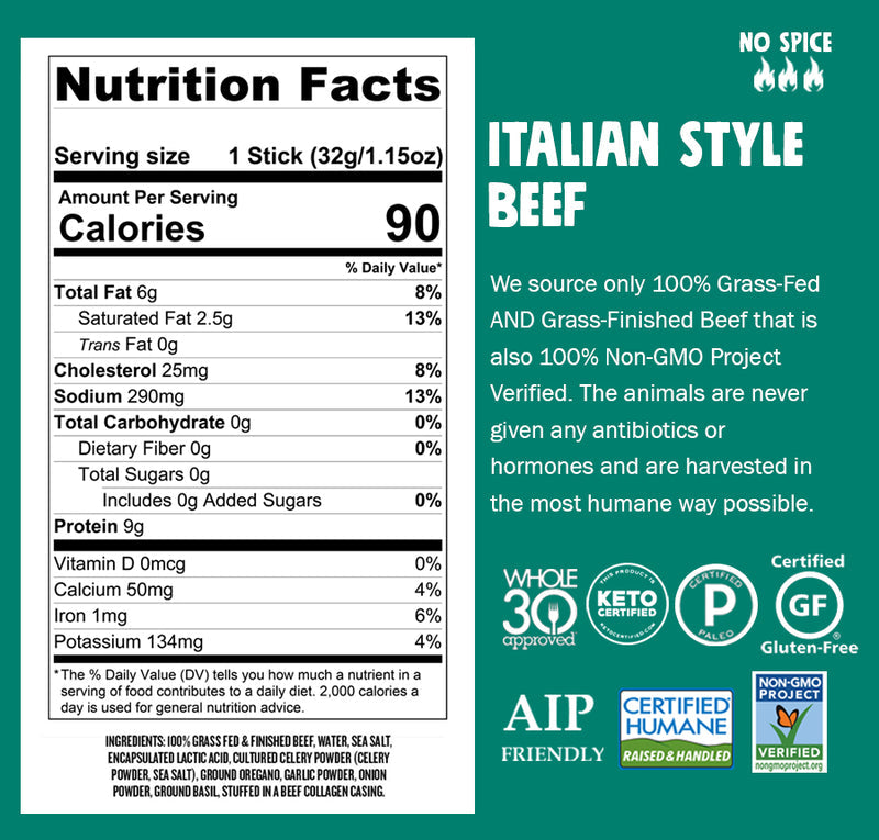 Italian Style Beef Stick