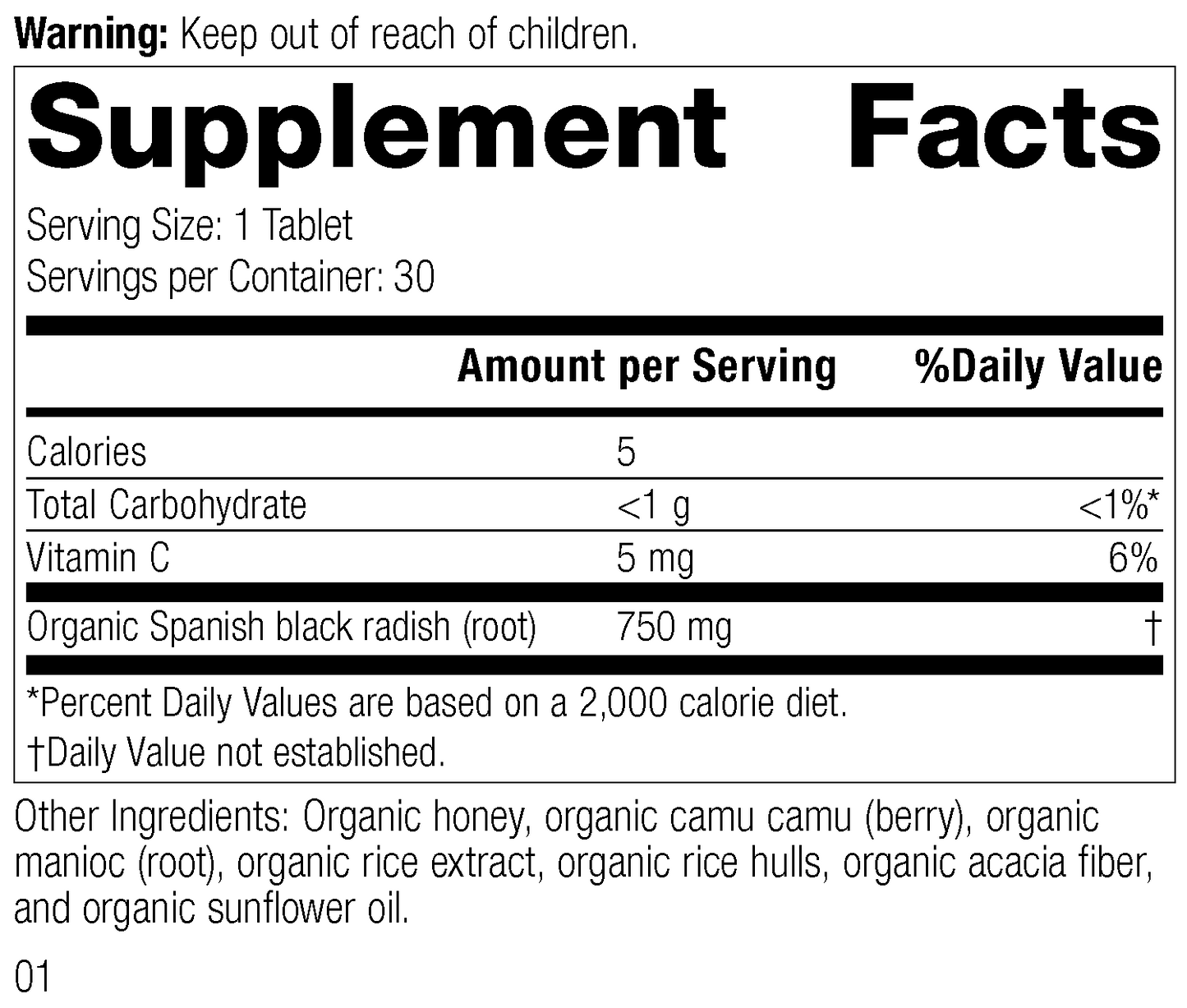 7515 Spanish Black Radish 30T