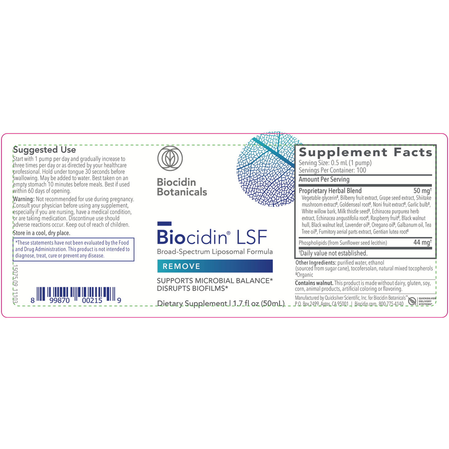 Biocidin LSF Liposomal 1.7oz