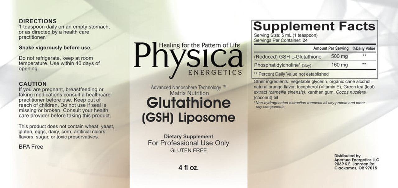 Glutathione GSH Liposome 4oz