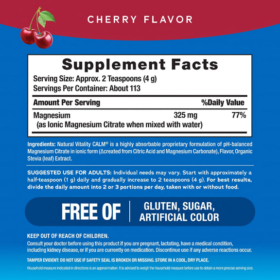 Natural Calm Cherry 16oz