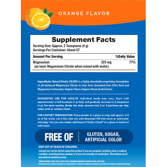 Natural Calm Orange 8oz