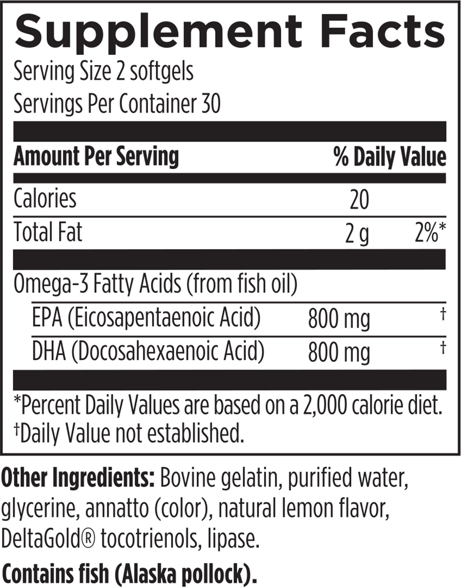 Omega 1600 (DHA/EPA)  60softgels