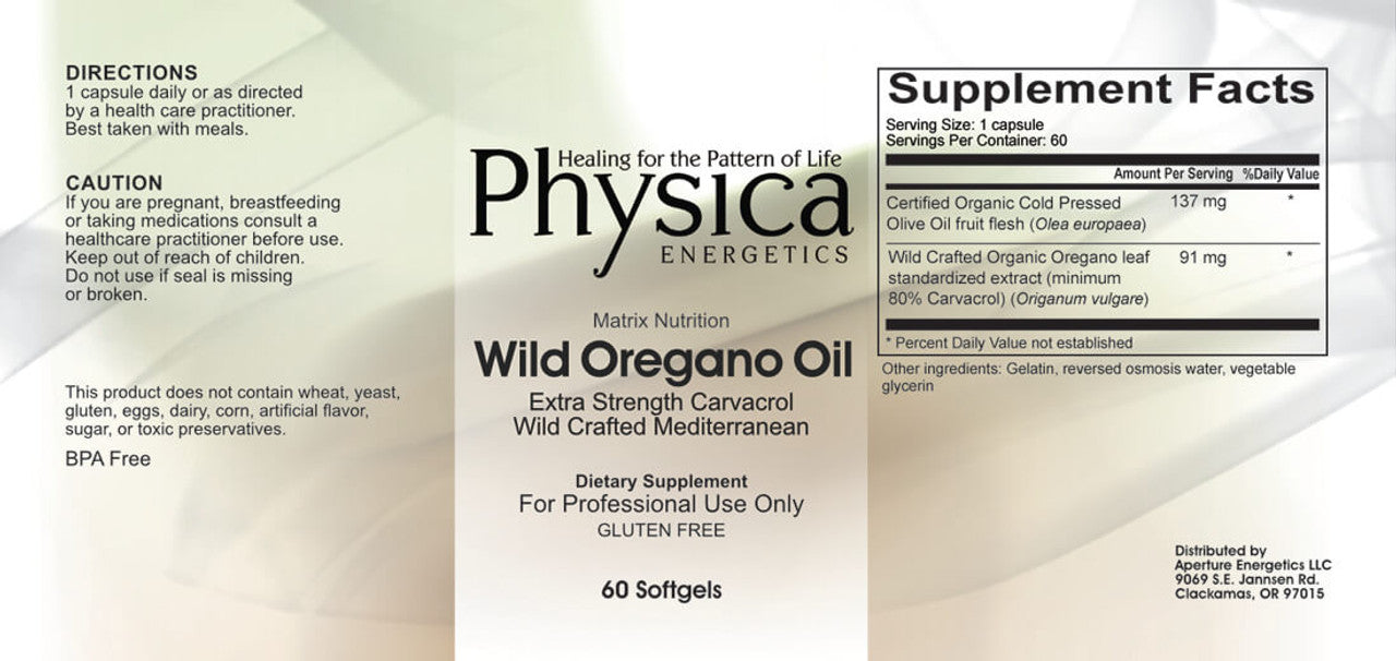 Wild Oregano Oil 60softgels