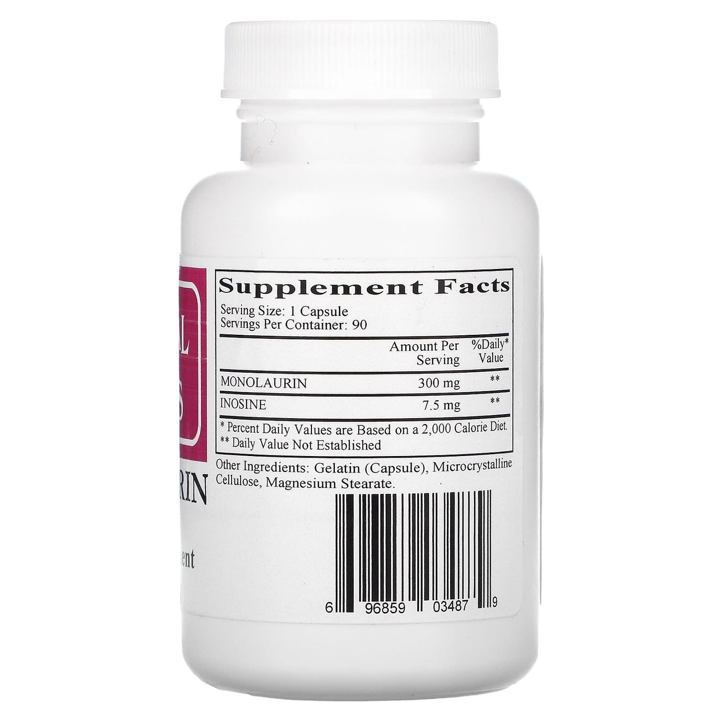 Monolaurin (Lauric Acid) 300 mg 90C
