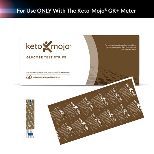 Keto-Mojo Glucose Strips 60-pack