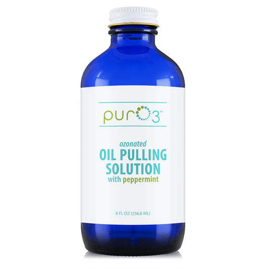 PurO3 Oil Pulling Solution with Peppermint 8oz