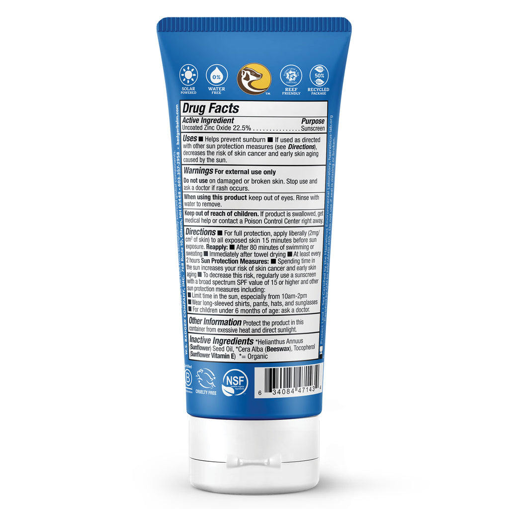 SPF 40 Sport Clear Zinc Sunscreen Cream 2.9oz